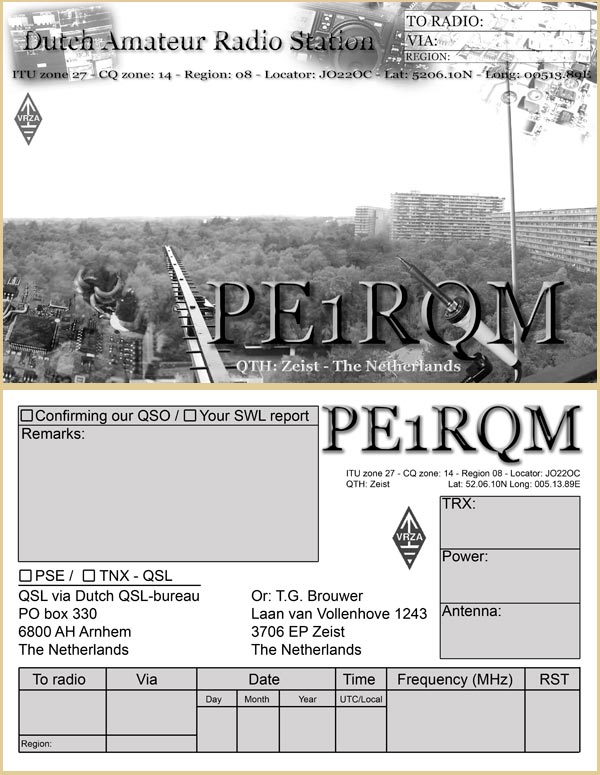 QSL-card PE1RQM