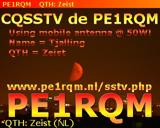 PE1RQM SSTV image
