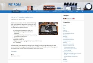 PE1RQM website april 2016