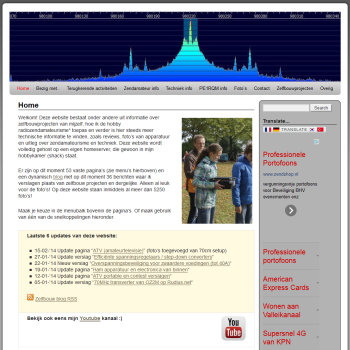 PE1RQM.nl website layout februari 2014