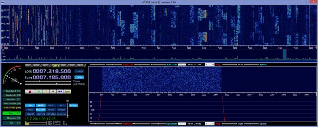 HF ontvangst 40m met de Vandijken converter