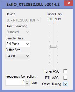 HDSDR_offset tuning