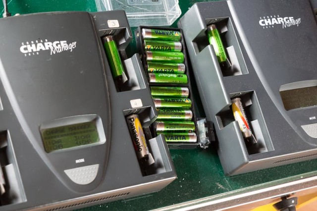 Alle batterijen maar weer opladen!