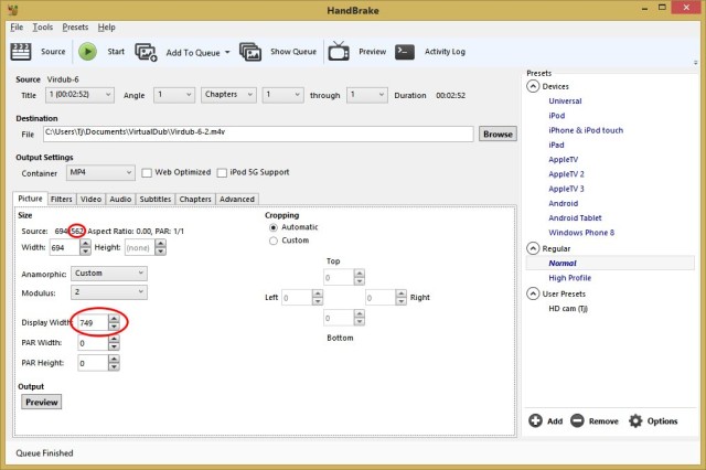 Handbrake-display-Width-PAL-SD